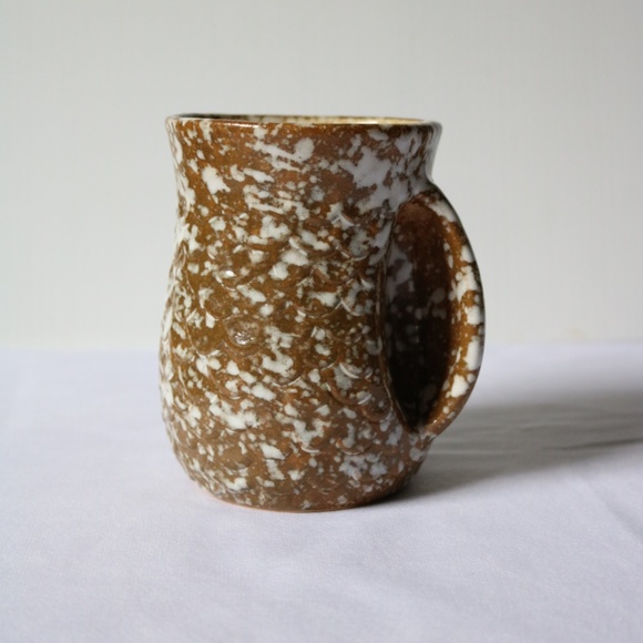Gift Craft Owl Coffee Tea Mug White Brown Glaze Porcelain Pottery Bird - Picture 4 of 6